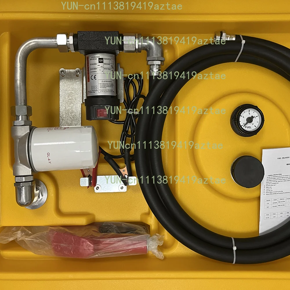 220L 12V/24V Lockable Electric Portable Fuel Transfer Tank With Fuel Filter and Level Gauge