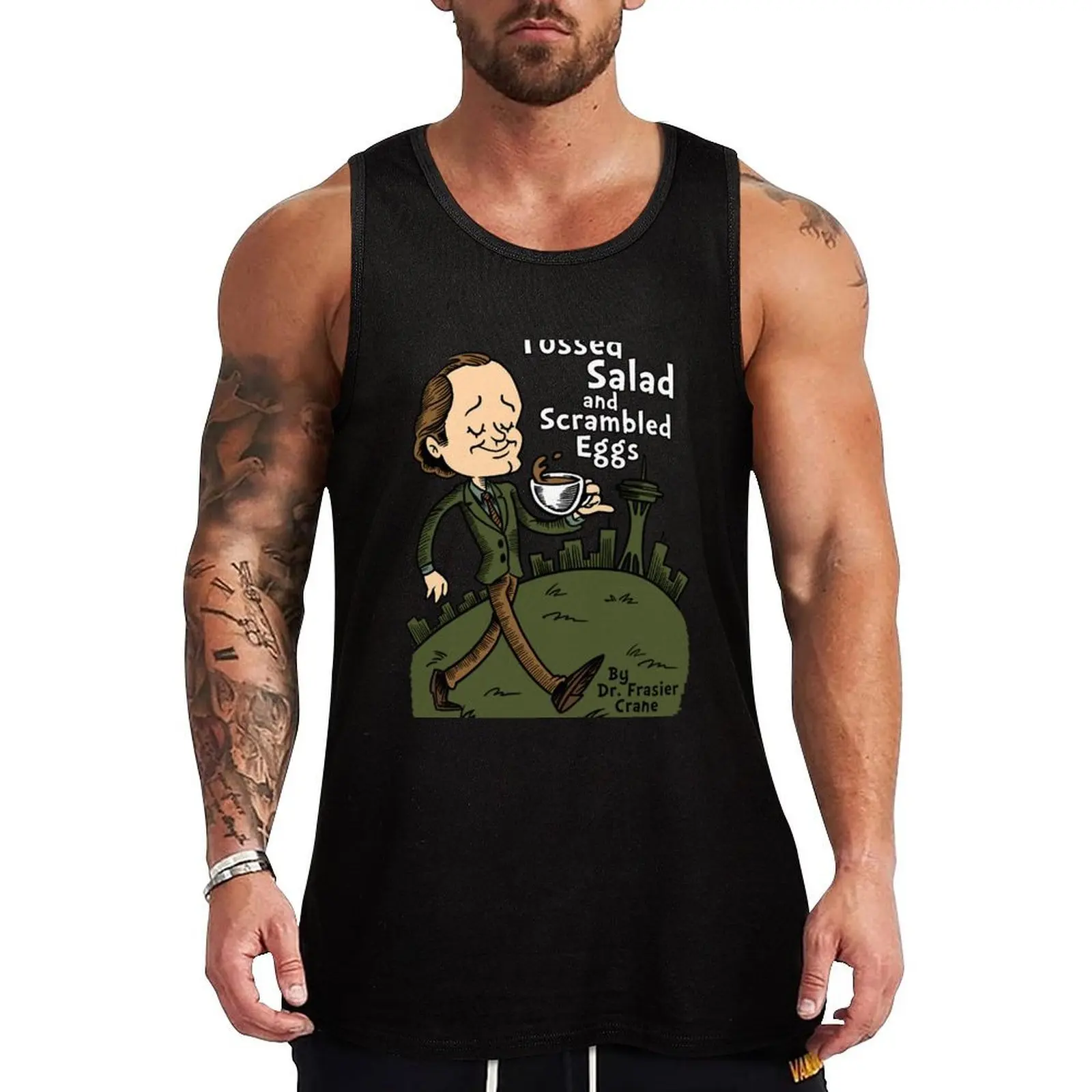 

Tossed Salad and Scrambled Eggs Tank Top Men's t-shirt Men's sports t-shirt bodybuilding