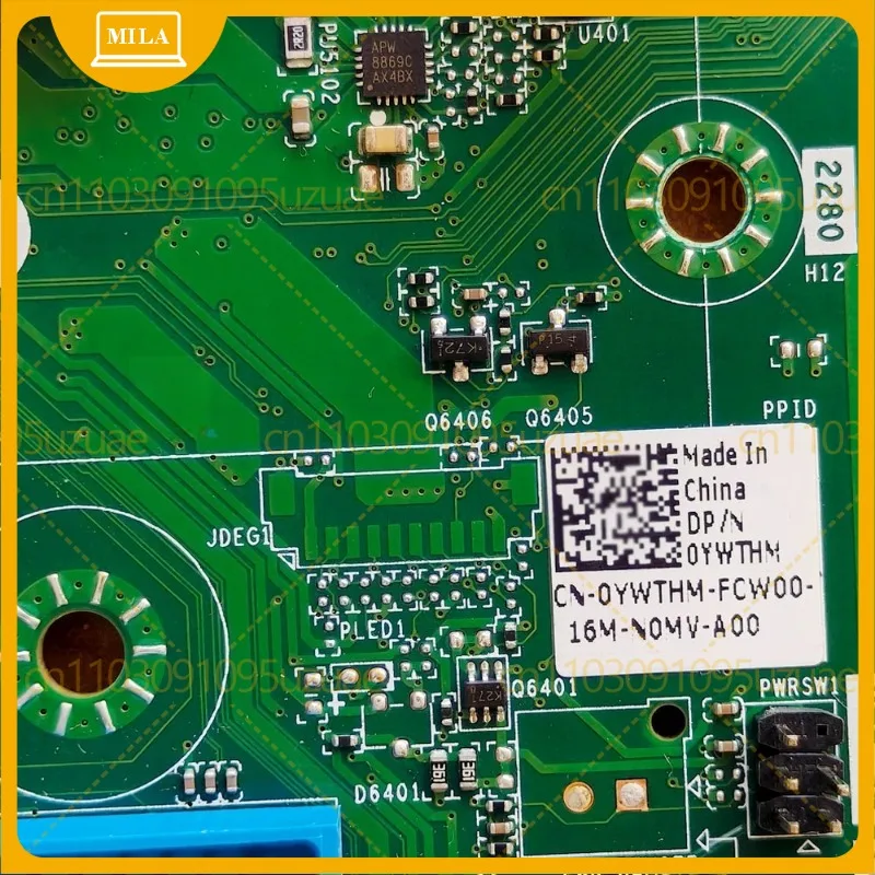 For Dell Optiplex 7090 SFF Motherboard TBC0521 CG4MW YWTHM Q570 LGA1200 DDR4 Mainboard New