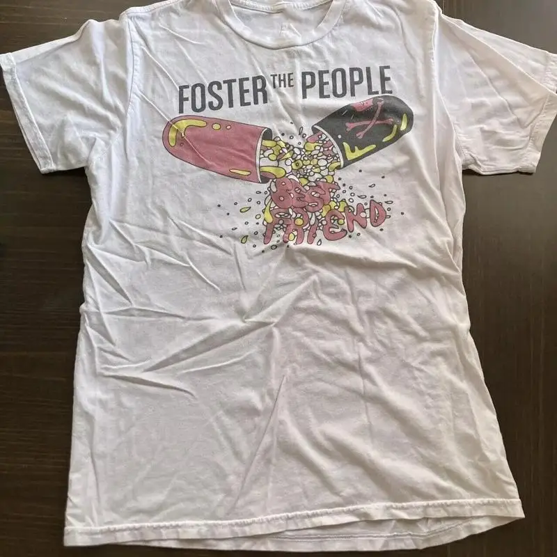 

Rare Foster The People 2014 White All Size T Shirt Bt865