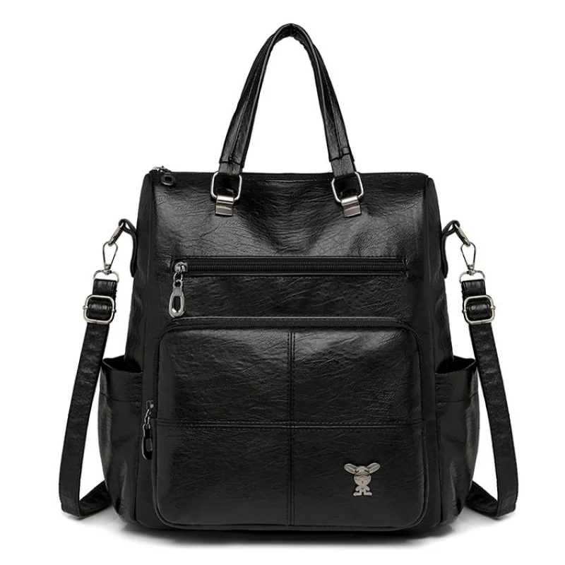 

High-End Minimalist Unique Leather Handbag For Women Featuring Elegant Vintage Design And Large Capacity Crossbody Bag