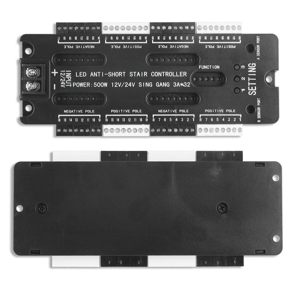 Adjustable Brightness For Stairs Flexible Strip LED Motion Sensor Stair Light Controller Kit DC 12V 24V 32 Channels image 4