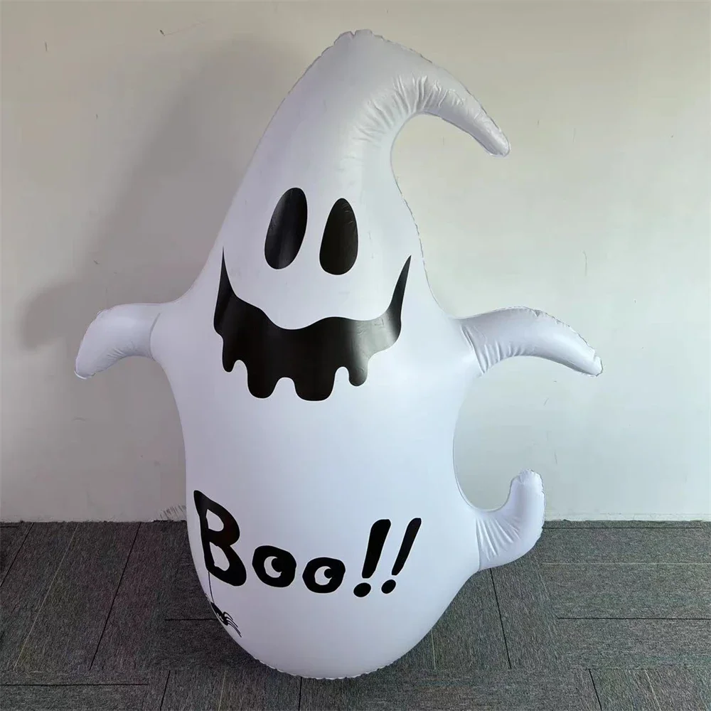 Halloween Pumpkin Tumbler Inflatable Toys Vertical Pumpkin Man Outdoor Home Holiday Party Decoration White Ghost Props Ornaments