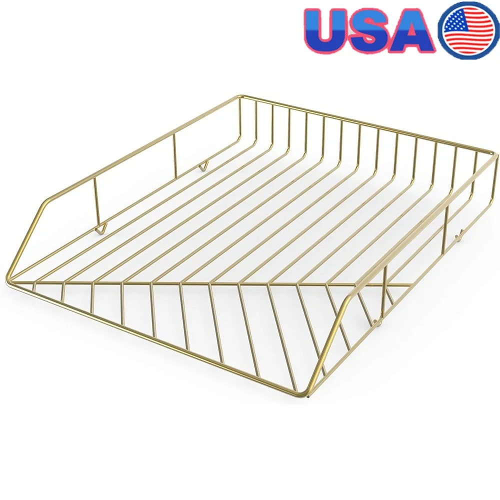 علبة الورق المعدنية منظم سطح المكتب ملفات الحروف متينة عالية الجودة ملحقات الأسلاك مجموعة Vena تخزين المكاتب الحديثة #1