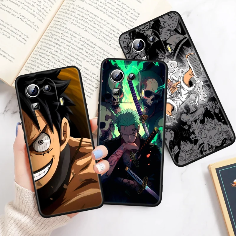

Anime Cartoon One P-Piece Cute For Xiaomi Mi 14 13T 13 12T 12 11T 11i 11 10T 10 Pro Lite Ultra 5G Black TPU Phone Case