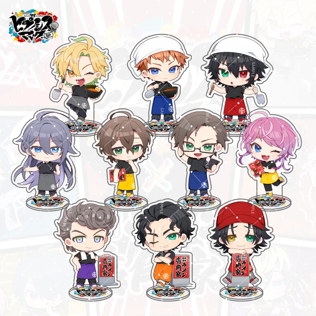 Hypnosis Mic Sasara/Jyushi/Ramuda Ramen Collab 10CM Acrylic Stand keychain desktop decoration gift Cute Style Fans Gift