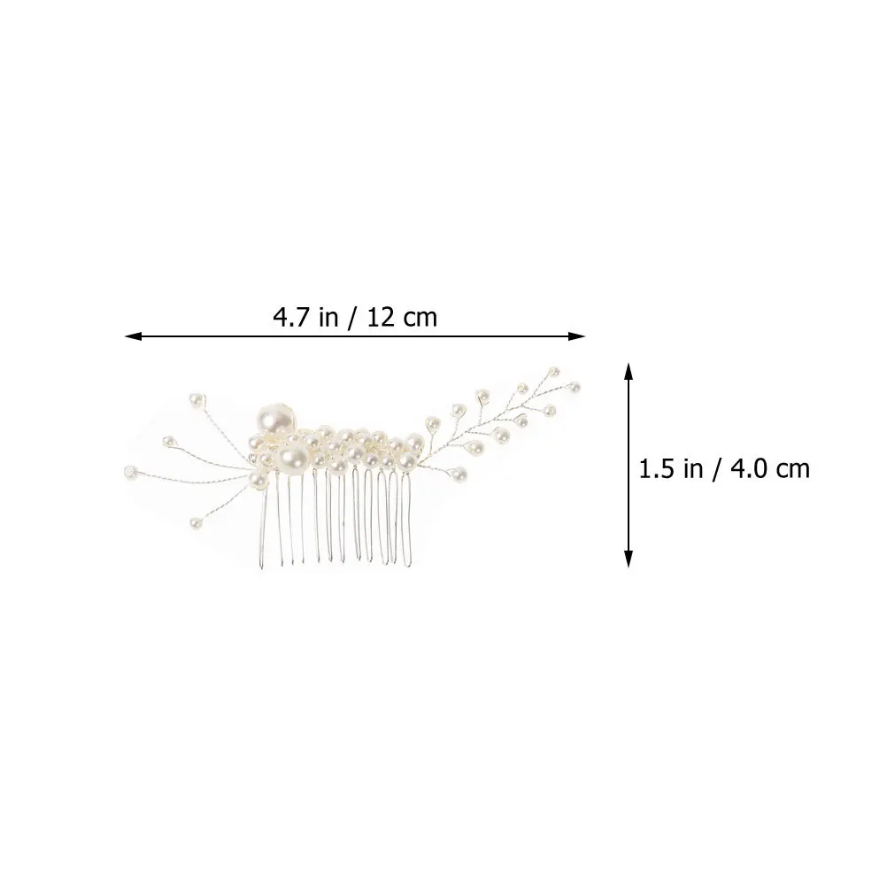 2 pezzi di perle sposa copricapo da sposa accessori da sposa capelli pettine per capelli da sposa pettine clip per le donne festa di nozze ballo di fine anno