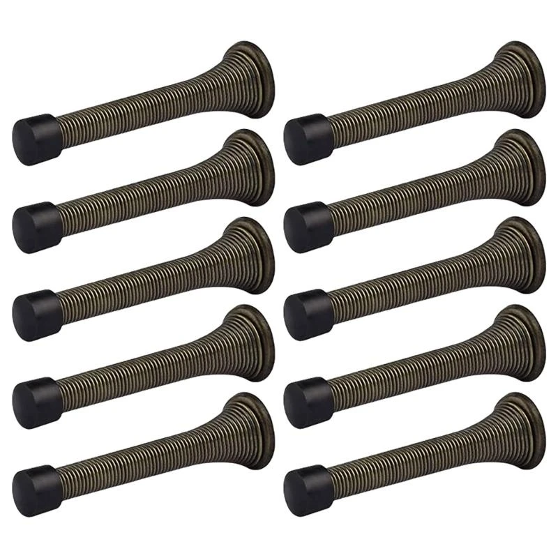 

US Type Heavy Duty Spring Door Stop Set 85mm multifunction Use Spring Door Stoppers Collection set in Homes Offices & hotel