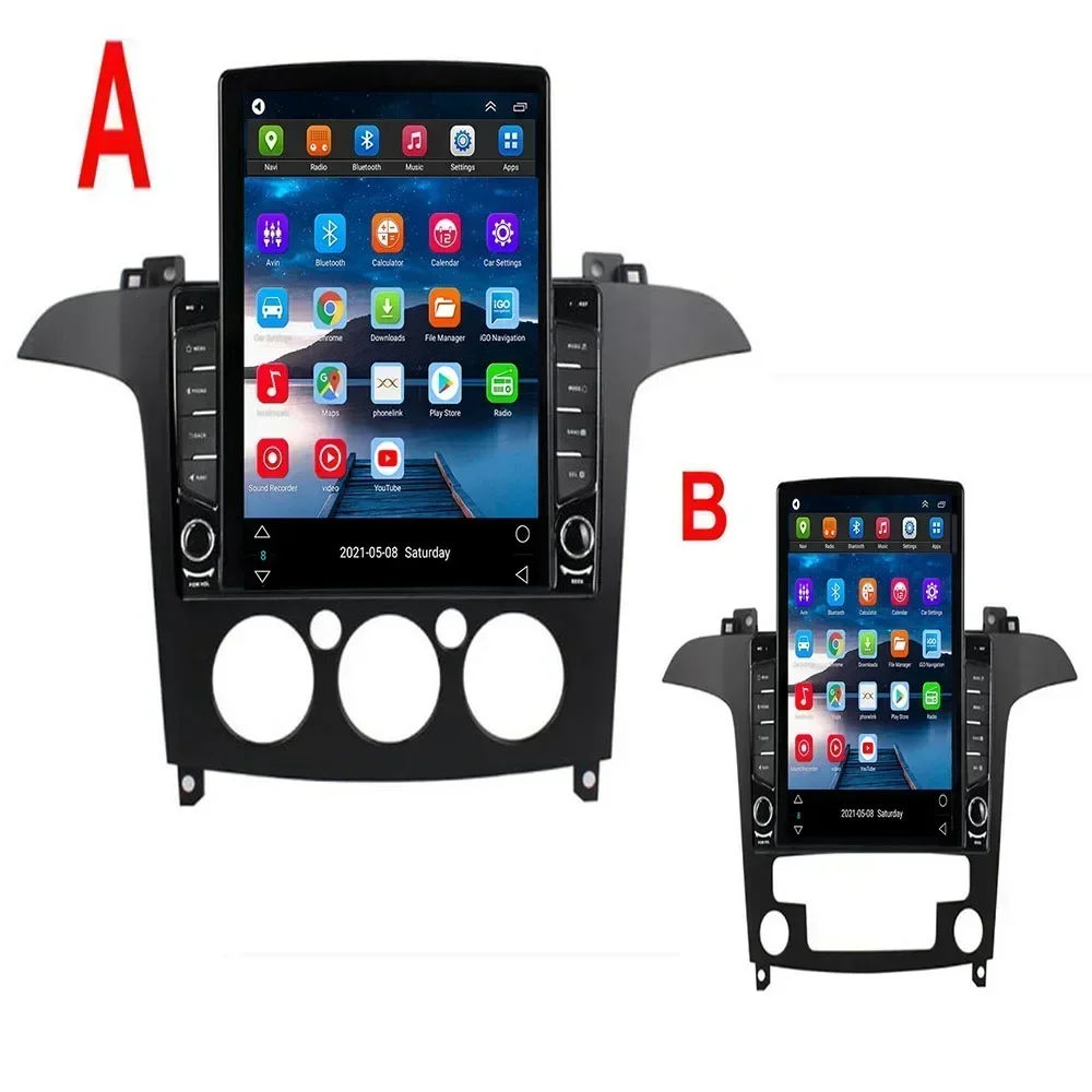 Для Tesla Style 2Din Android 13 Автомобильный радиоприемник для Ford S-Max S max Galaxy Мультимедийный видеоплеер GPS Стерео Carplay DSP RDS Cam