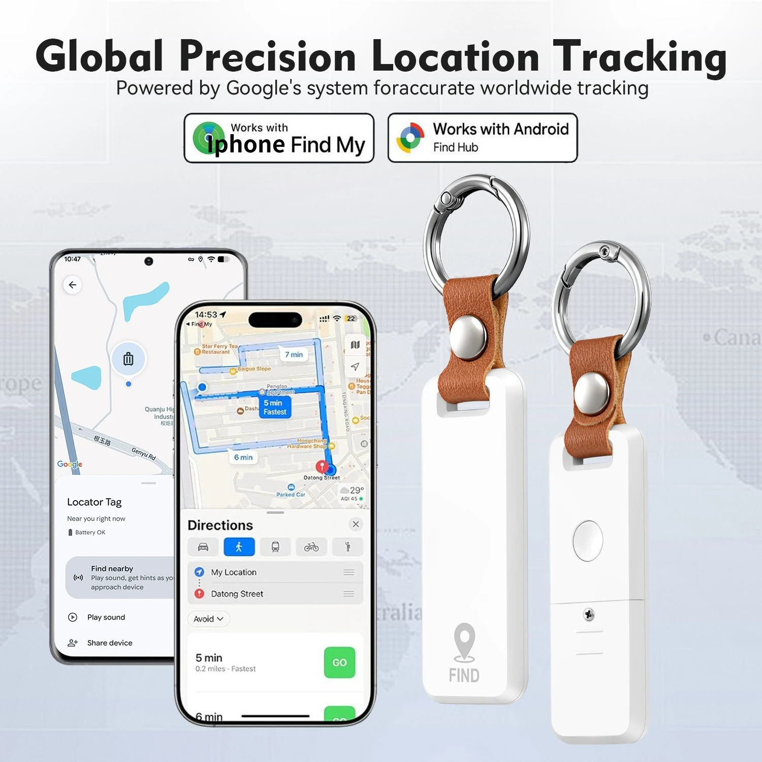 

Умный GPS-трекер CD Smart Tag для Android и iOS, Bluetooth-трекеры, носимые устройства, локатор Airtag, поисковик ключей