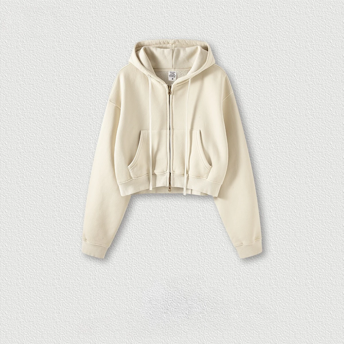 Autumn and Winter Sweatshirt Hoodies Women Retro Wash Hottie Zipper Coat Vans Distress Keep Warm Breathable Leisure Comfort