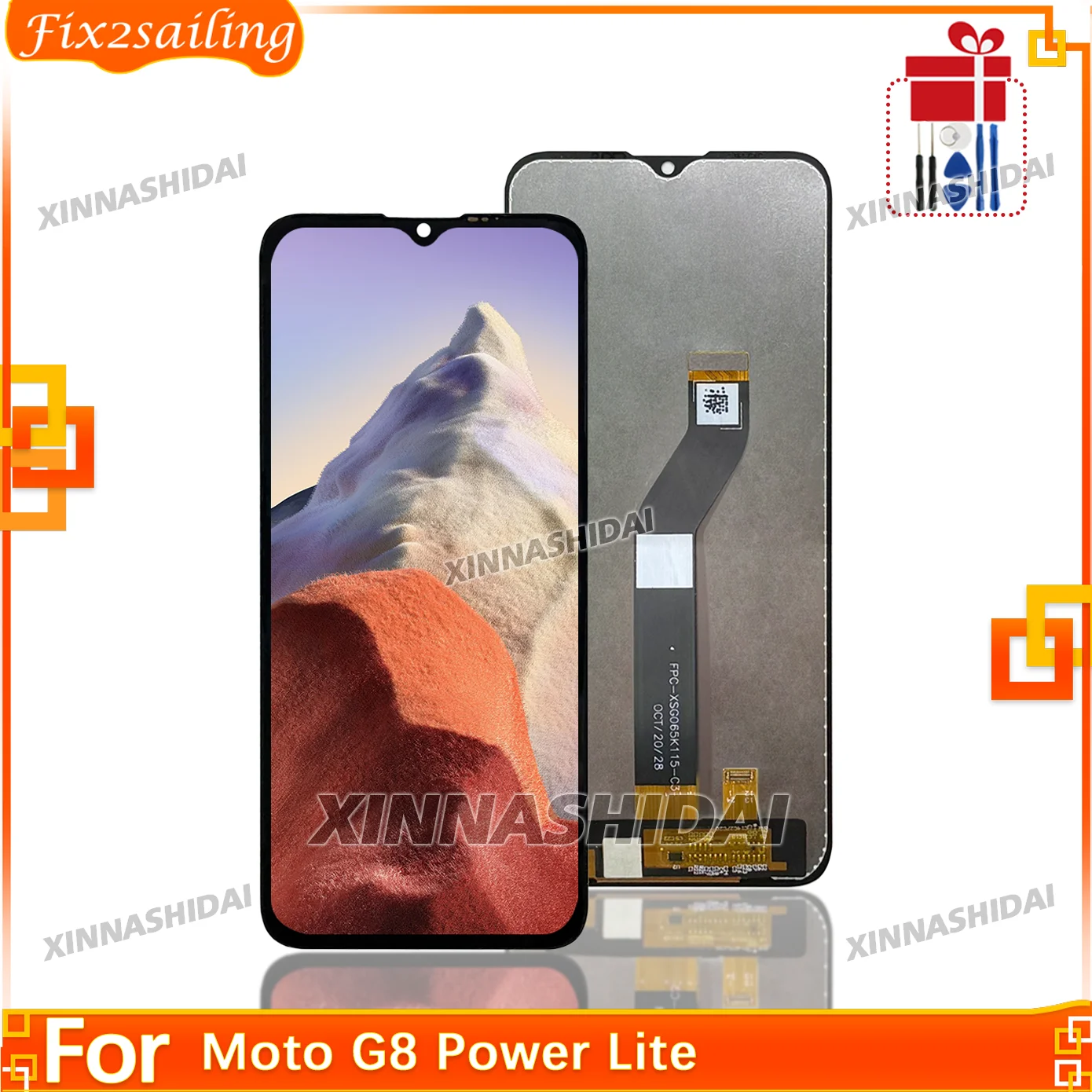 100% Tested 6.5'' New For Motorola Moto G8 Power Lite LCD Display Touch Screen Digitizer For XT2055-2 LCD Assembly Replacment
