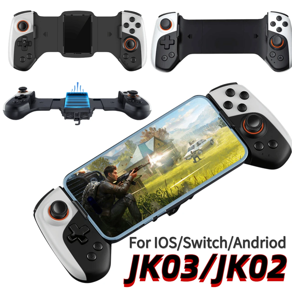 Cell Phone Gamepad Bluetooth-Compatible5.3 Macro Function Phone Game Controller for iPhone 15/14/13/iPad/iOS/Tablet/PC/Switch