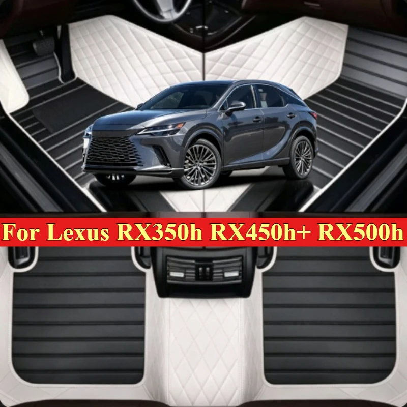Custom Car Floor Mats For Lexus RX350h RX450h+ RX500h 2023‑2025-2026 LHD RHD Luxury All Weather Interior Carpet Accessories