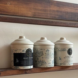 Ceramic Cheese Storage Jar Aromatherapy Candle Ceramic Jar With Lid Seal Jar