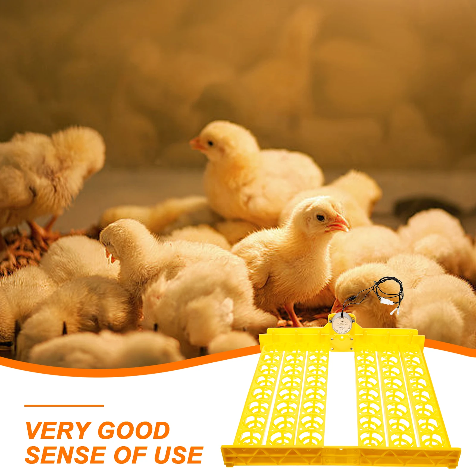 

48 Eggs Incubator Accessories Automatic Turning Tray Hatch Supplies Chicken Duck Goose Egg Trays AC220V Home Compatible