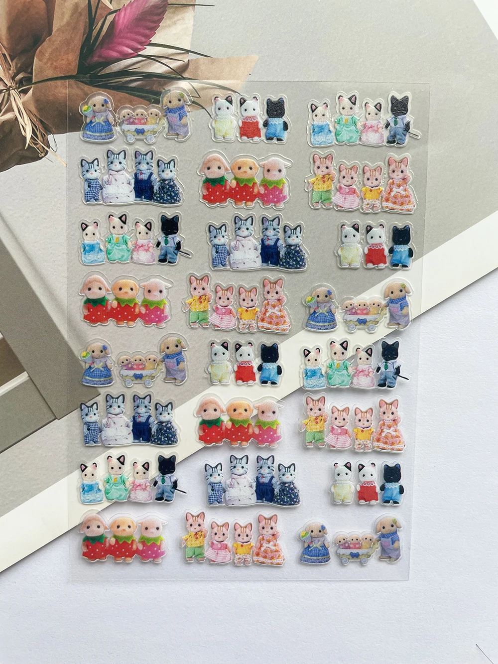 2025 شعبية Senbel الأسرة البسيطة البلاستيكية المشارك السلع ملصقات مسمار الفن الديكور حقيبة Loptop المشارك جراب هاتف ملصقات الهدايا