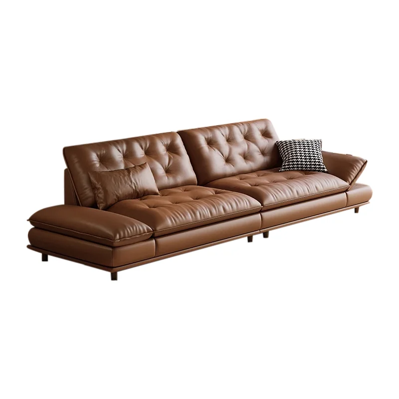 Brown Aesthetic Living Room Sofas 3 Seater Luxury Nordic Loveseat Living Room Sofas Lounge Bedroom Schlafsofa Bett Furniture
