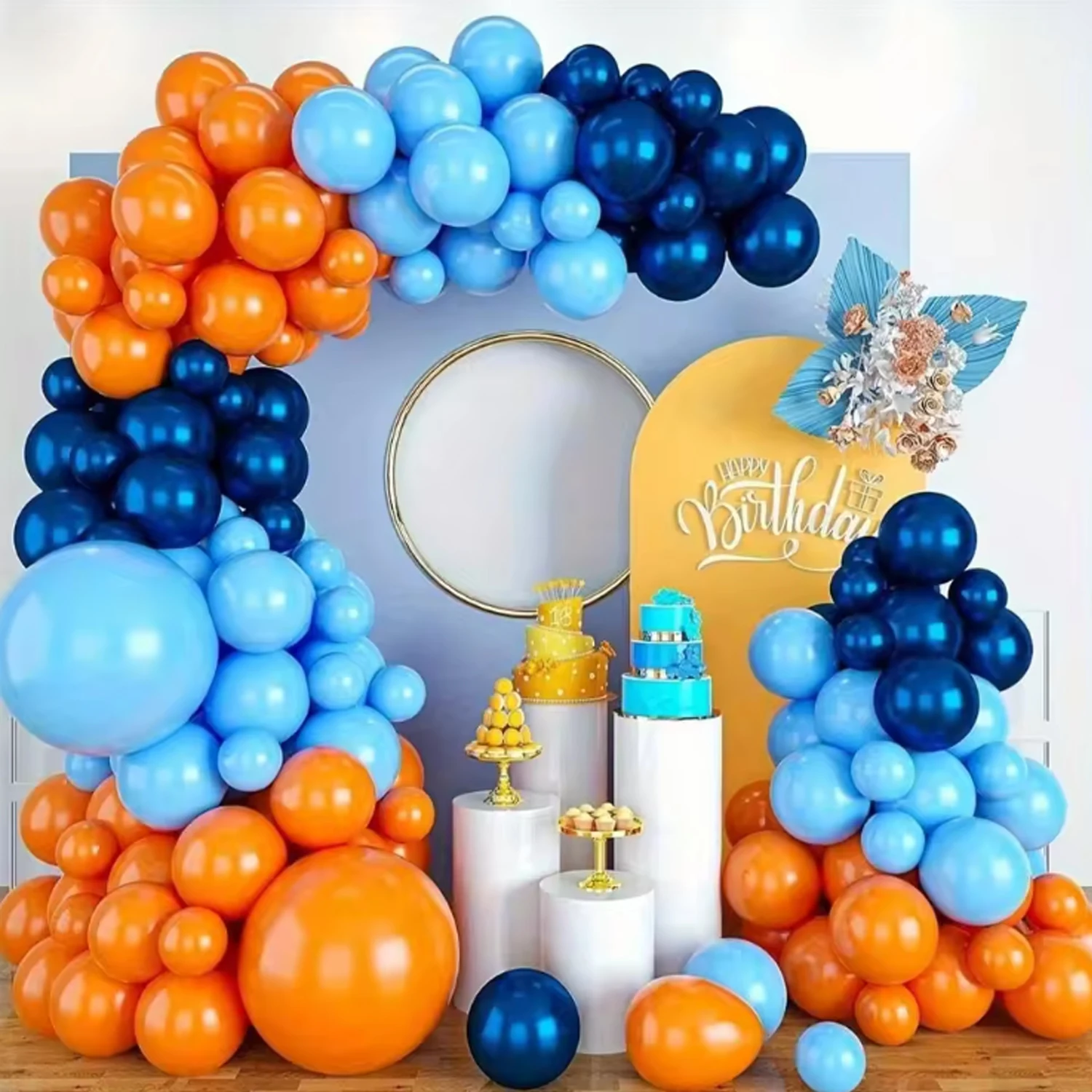 94Pcs Blue Balloon …