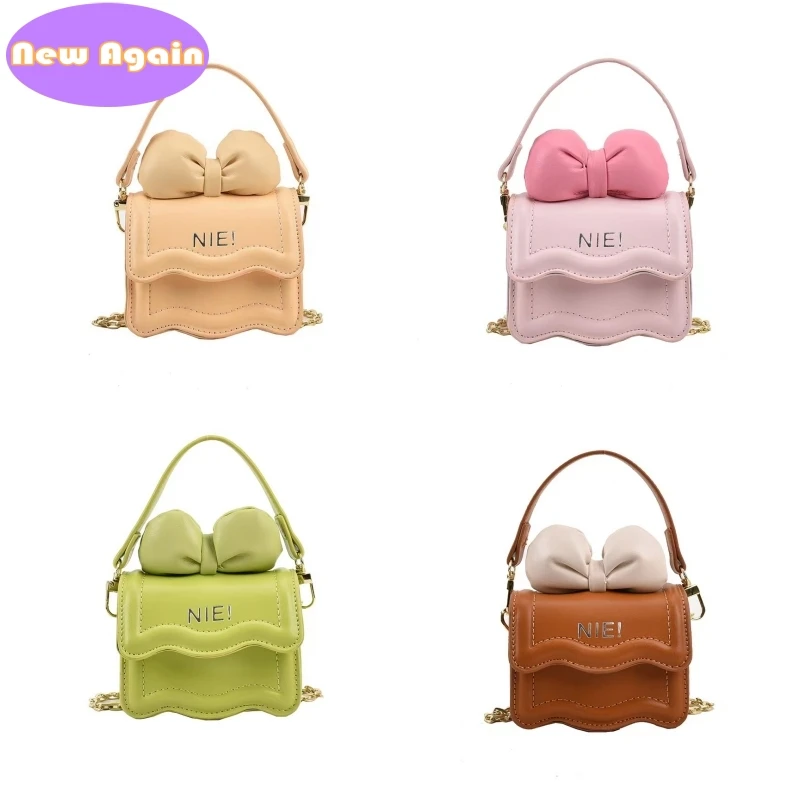 

Children's little money tot New cute bow handbags Kids Princess flap crossbody bags Girls Accessories mini pocket bag NA040