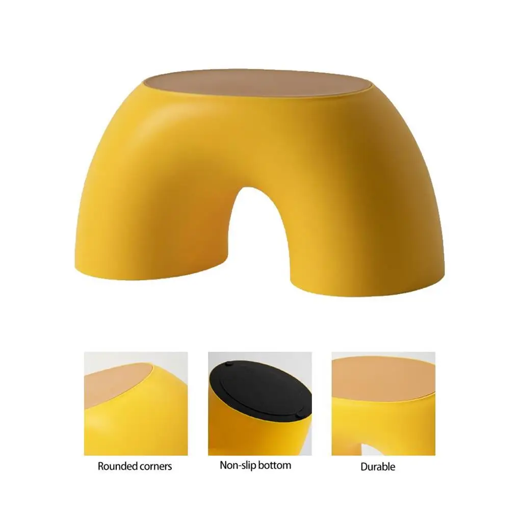 Rainbow-Shaped Stool Fashion Bedroom Non-Slip Shoe Changing Stools Furniture