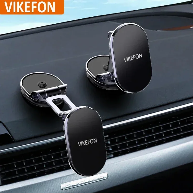 

VIKEFON 1080 Magnetic Car Phone Holder Magnet Smartphone Support GPS Foldable Phone Bracket in Car For iPhone 16 Samsung Xiaomi