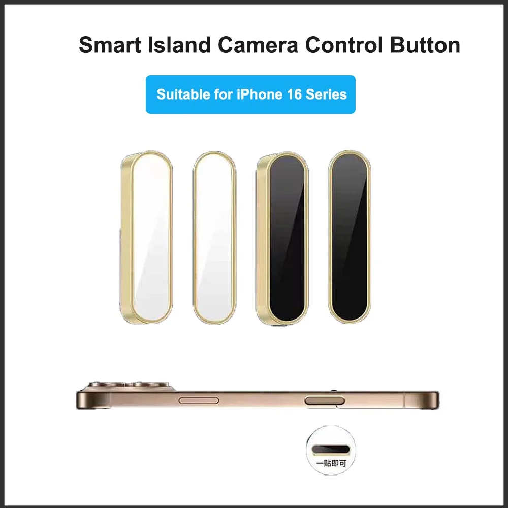 Luxury Plating Button Cover for iPhone 16 Pro Max Plus 16Pro High Sensitive Smart Lens Camera Capture Button Protective Case