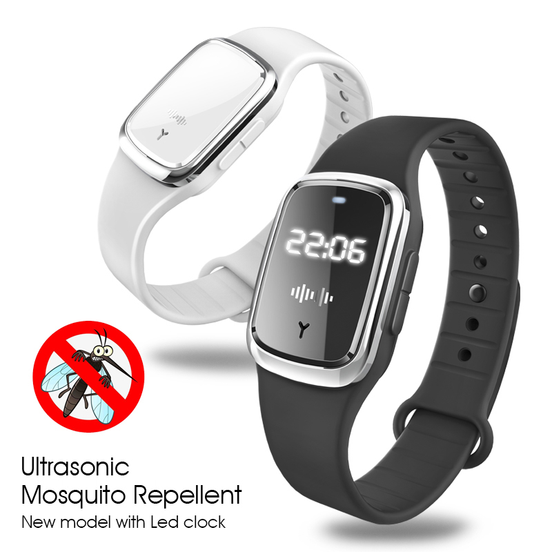  Ultrasonic High-Tech Mosquitoes Repeller Bracelet Wristband Indoor Outdoor 3 Gear Bracelet Anti Mosquitoes Bite Wristband 