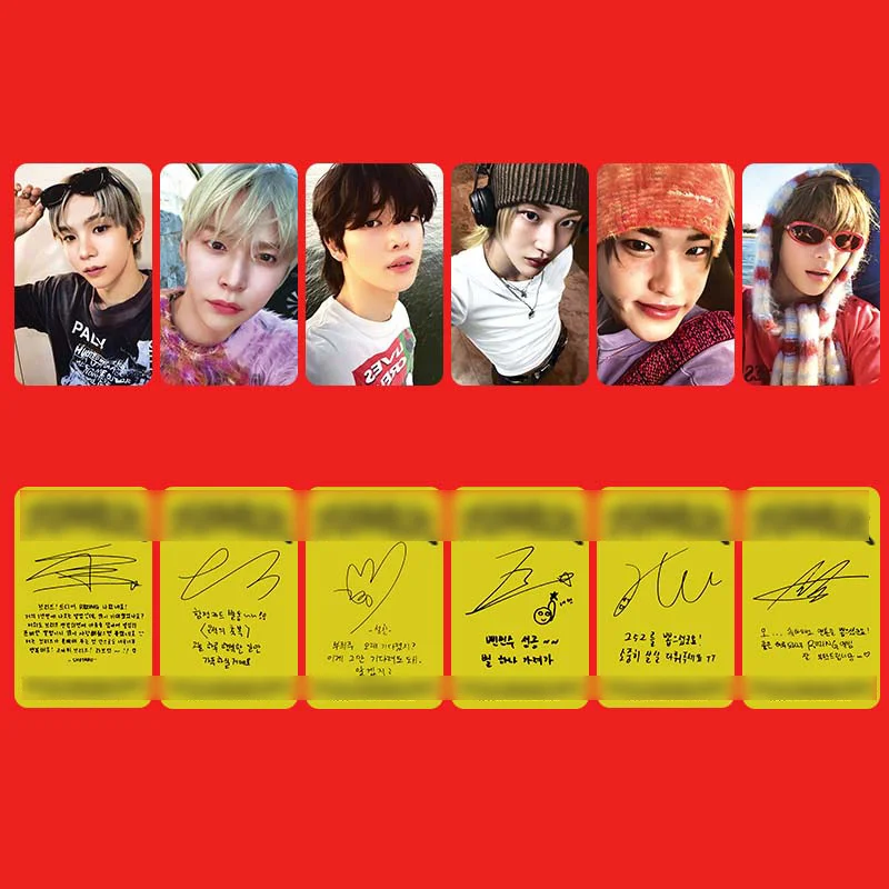 KPOP 6pcs/setRIIZE Mini Album RIIZING Group LOMIO Card SHOTARO EUNSEOK SUNGCHAN WONBIN SOHEE Girl\'s Gift Photo Card Postcard