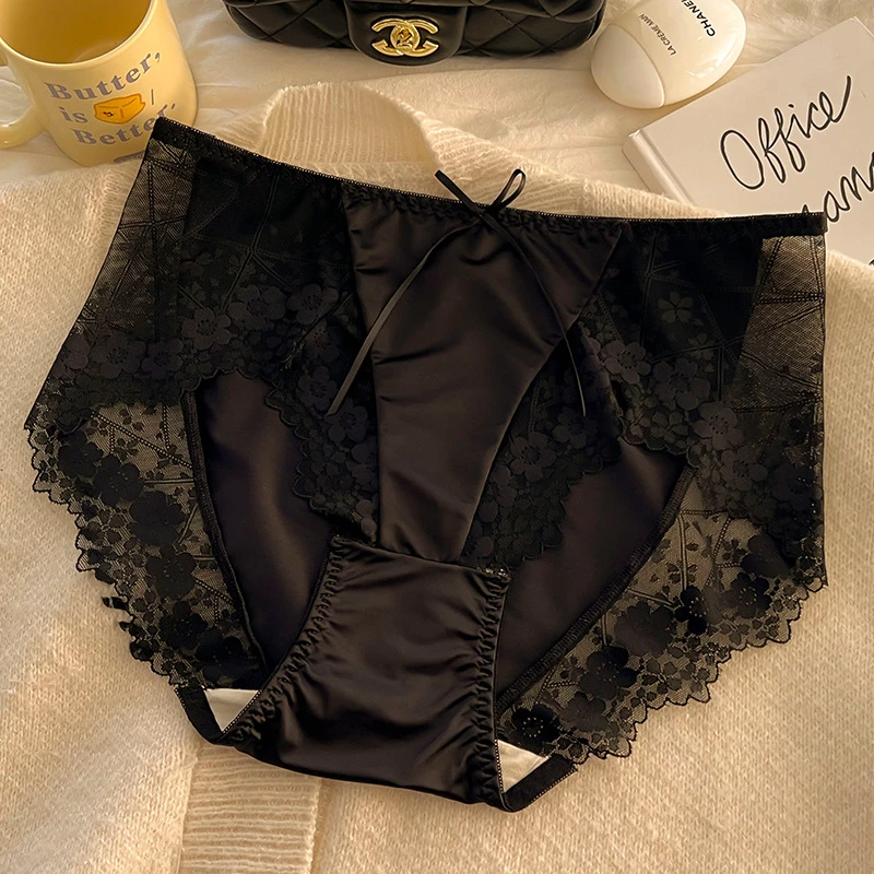 Underwear women sexy lingerie lace ropa interor para mujeres high waist panties Plus size comfortable noble high-quality bragas - Image 3