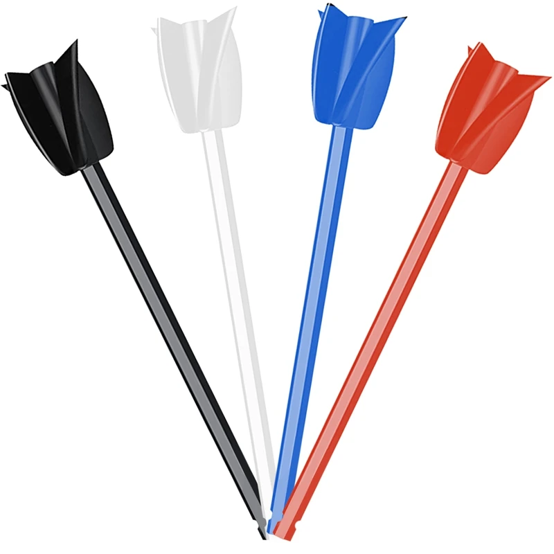 4Pcs Epoxy Mixing Stick Paint Stirring Rod Putty Cement Paint Mixer Attachment With Drill Chuck For Oil Paint