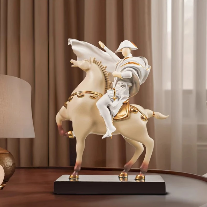 Creative Light Luxury High-end Home Decoration Napoleon Knight Success Statue Ornament TV Cabinet Porch Wine Cabinet Desk Gift