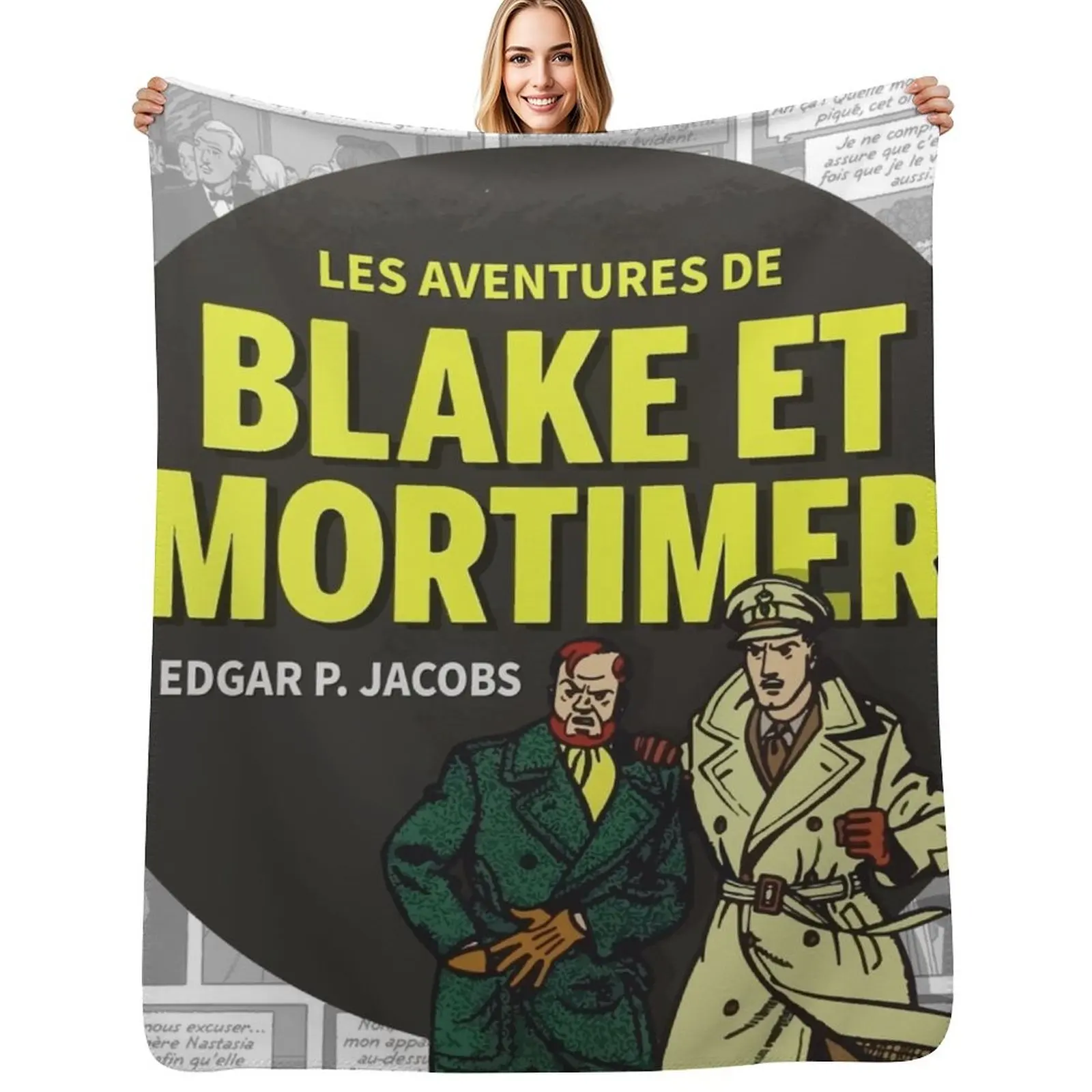 The Adventures of Blake and Mortimer Throw Blanket Ultra Soft Flannel Fleece Blanket for All Seasons