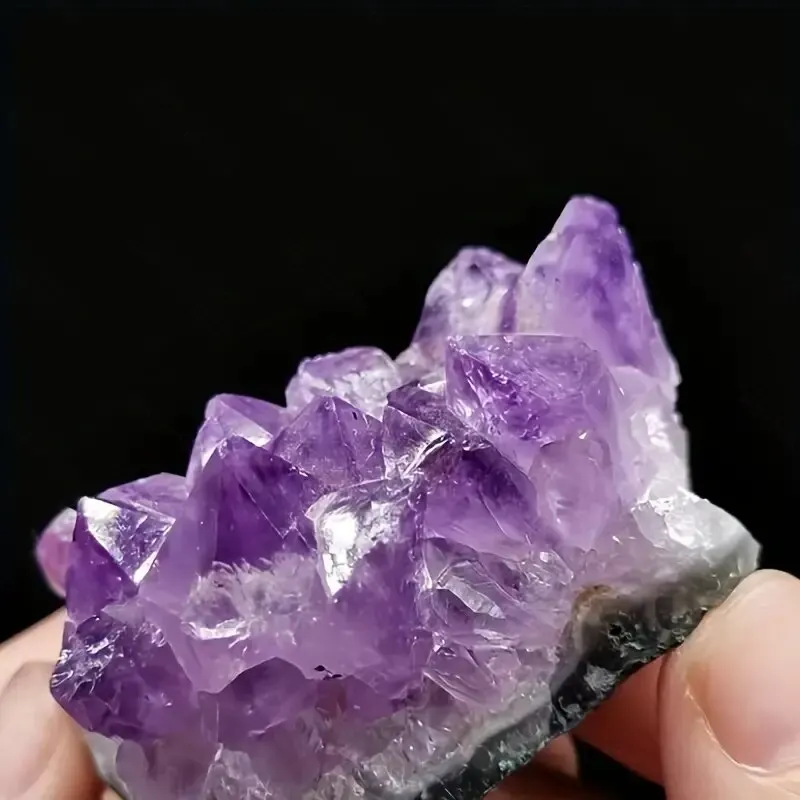 2PCS Natural Amethyst Treatment Stone -Energy Stone Healing Crystal Mysterious Energy Decoration, Decoration.