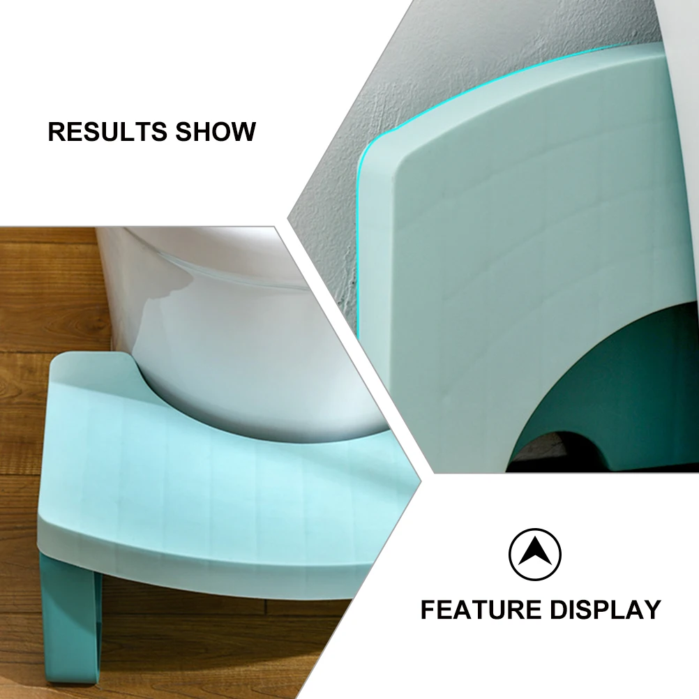 

Bathroom Footstool Toilet Potty Step Stool Kids Adults PP Material Strong Load Bearing Ergonomic Design Comfortable Usage Fits