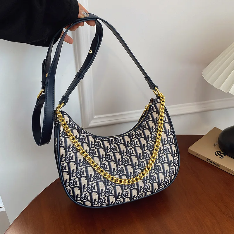 

Женская сумка через плечо, новая модель 2026, французский принт, квадратный дизайн, регулируемый ремешок