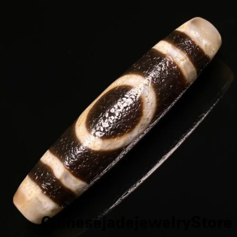 

Ancient Tibetan DZI Beads Old Agate Heaven＆Earth Totem Amulet Pendant GZI