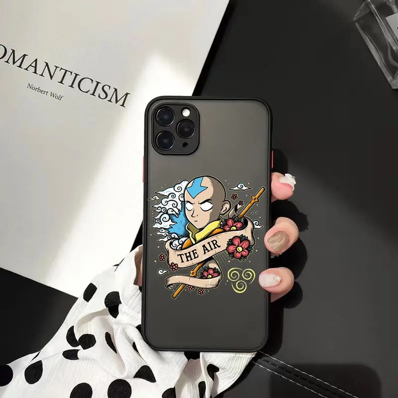Avatar the Last Airbender Case for iphone 7 8 Plus 12 13 mini 11 12 13 PRO Max XR X XS Max SE 2020 Matte Translucent Case