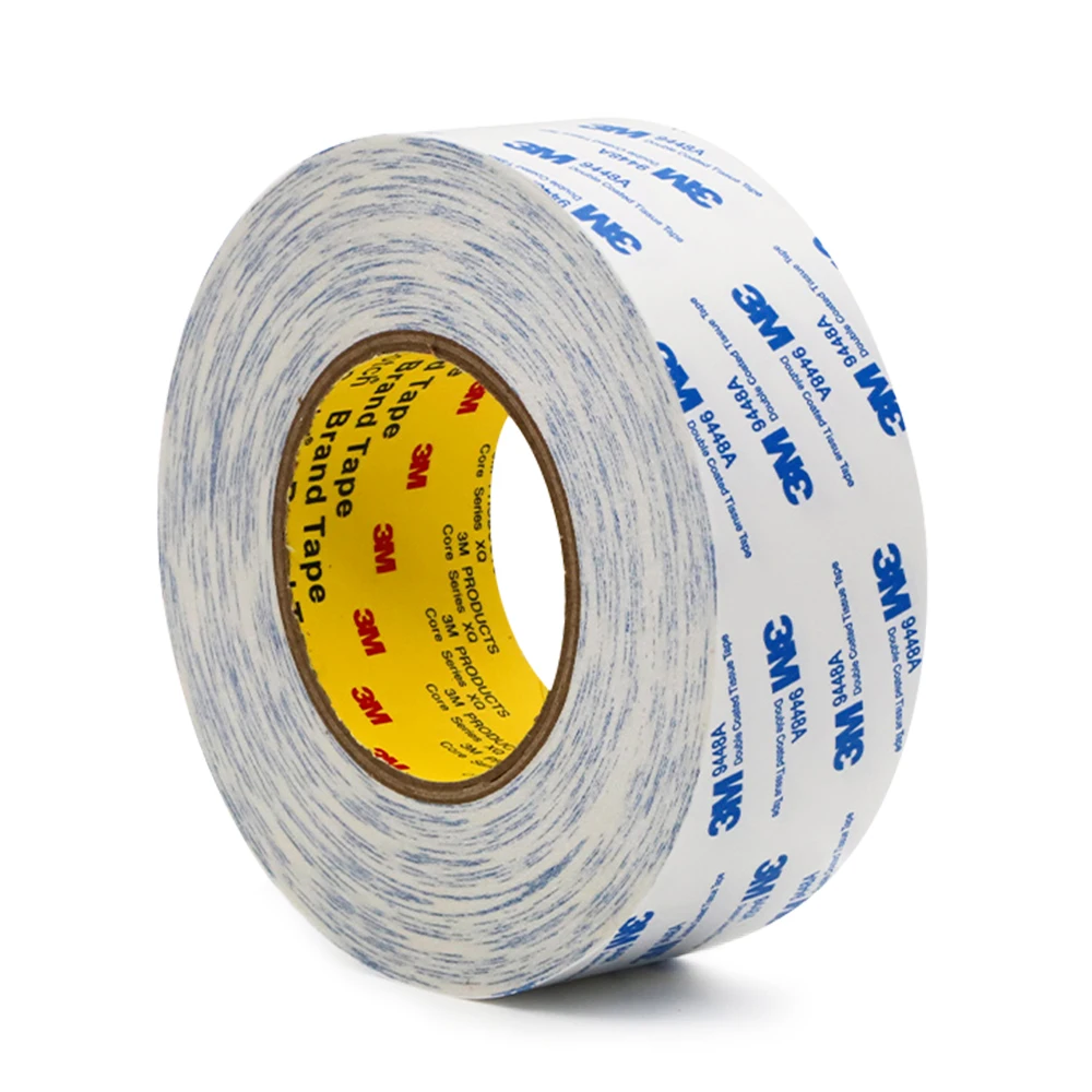 3M 9448A Double-Sided Tape Authentic Ultra-Thin Tissue Tape White Strong High Adhesion Waterproof Non-Woven 3M Tape
