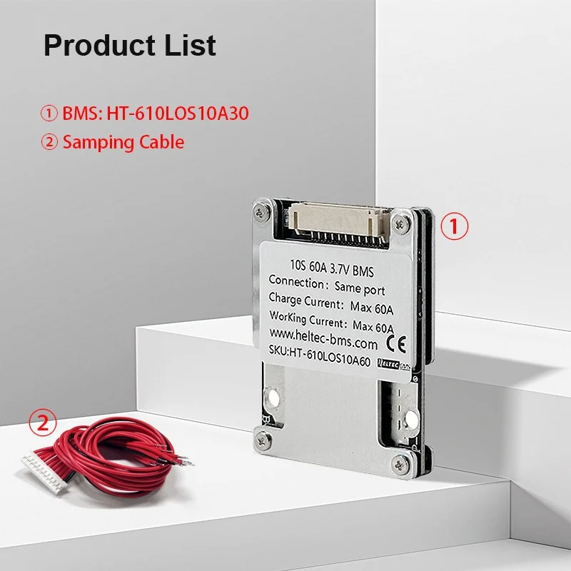 6S 7S Li-ion 8S Lifepo4 24V 10S 36V Lithium Battery Protection Board 30A  60A Balance BMS Motor Energy Storage image 5