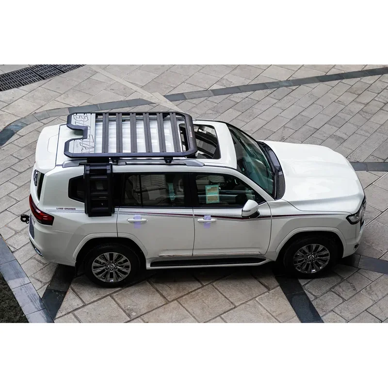 

HS high-quality car roof rack, roof platform, side ladder suitable for 300 LC300