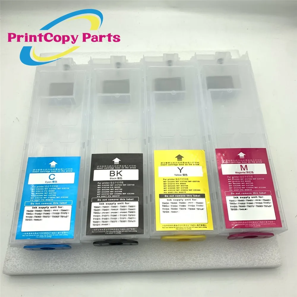 Imagem -04 - Cartucho de Tinta Recarregável para Epson Workforce Pro sem Chip Wf-c5390 Wf-c5890 Wf-c5810 Wf-c5310 1set