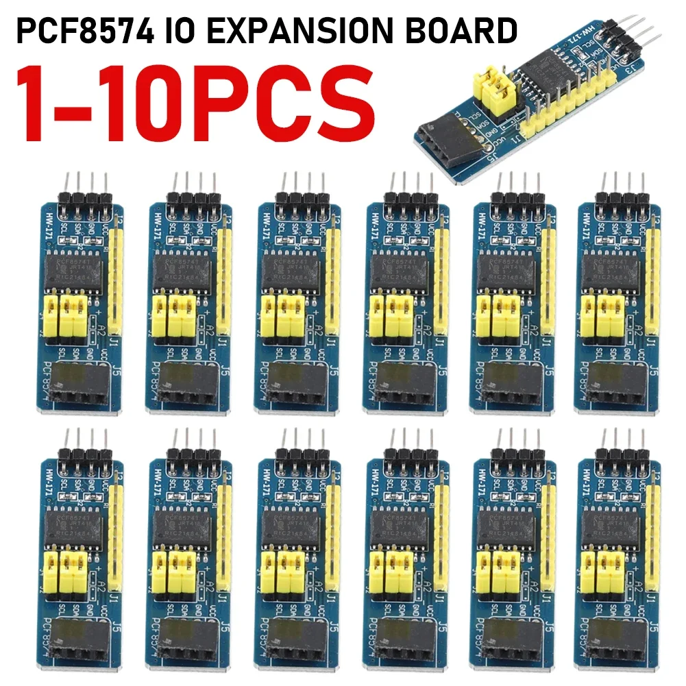 1-10pcs PCF8574 IO Expansion Board 8 I/O I/O Expander Flexible I2C-Bus Evaluation Development Module Converter Module Board