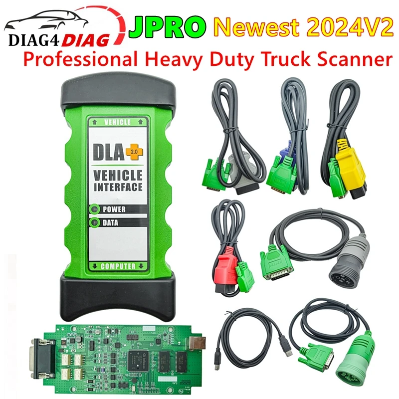 

Newest 2024 V2 Version JPRO Diagnostic Interface Scanner Tool Heavy Duty Truck Scanner Tools V2 Noregon JPro DLA+ 2.0