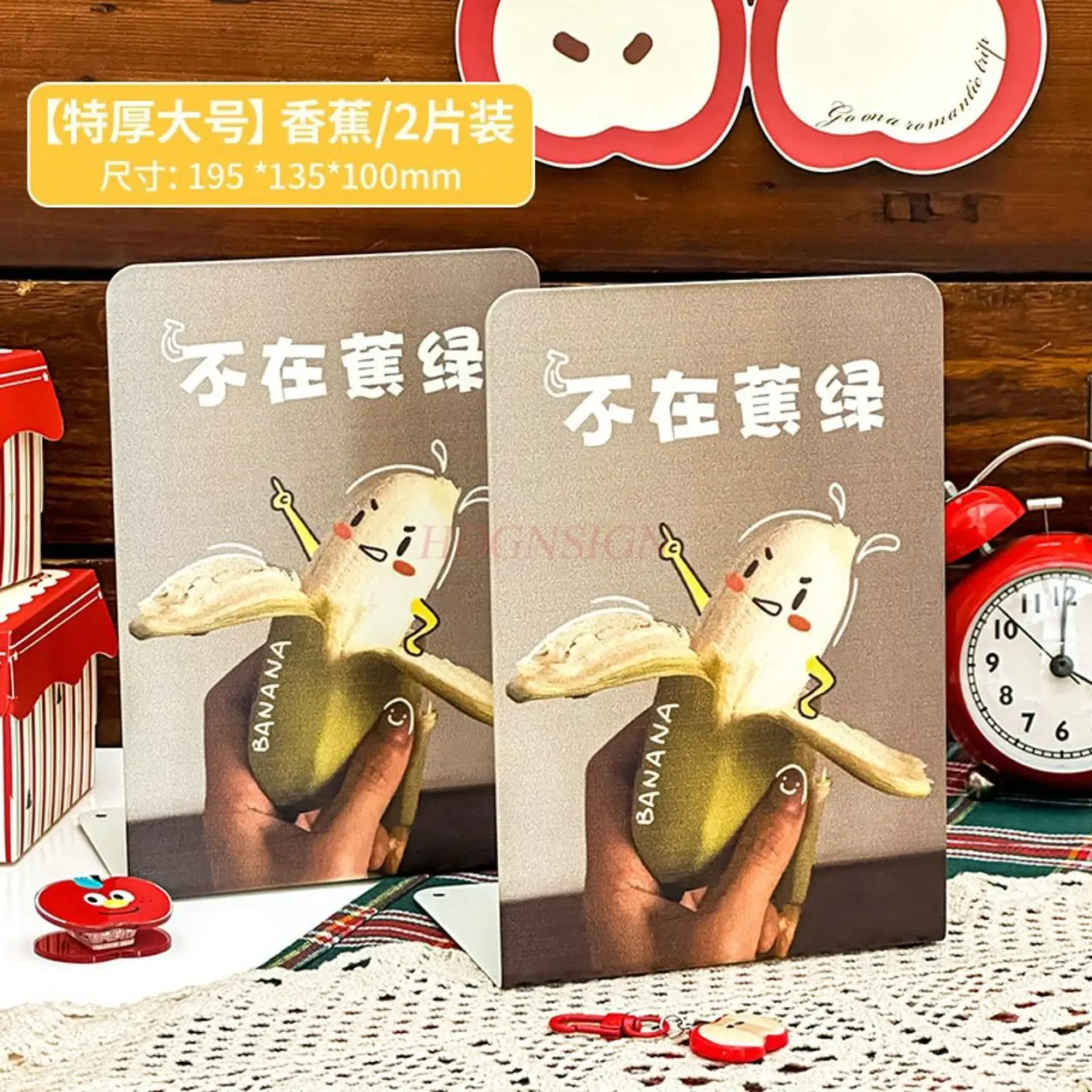 Picture 5: 2pcs Metal Book Stand Thickened L-shaped Large Cartoon Apple Creative Book Clip for Students' Telescopic Book Stand Desktop