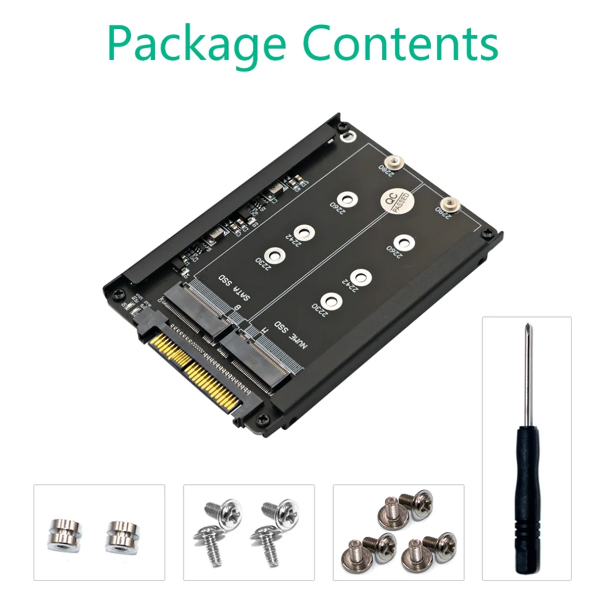 With Frame Bracket - Retain MSATA SSD As 7mm 2.5In SATA Drive_N34R