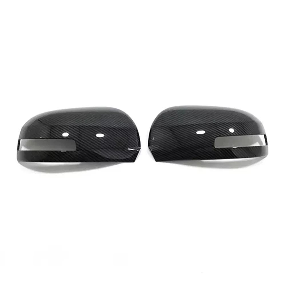 Manual Measurement Deviation Side Mirror Cover Carbon Fiber Side Mirror ABS Material Carbon Fiber Black Easy Installation