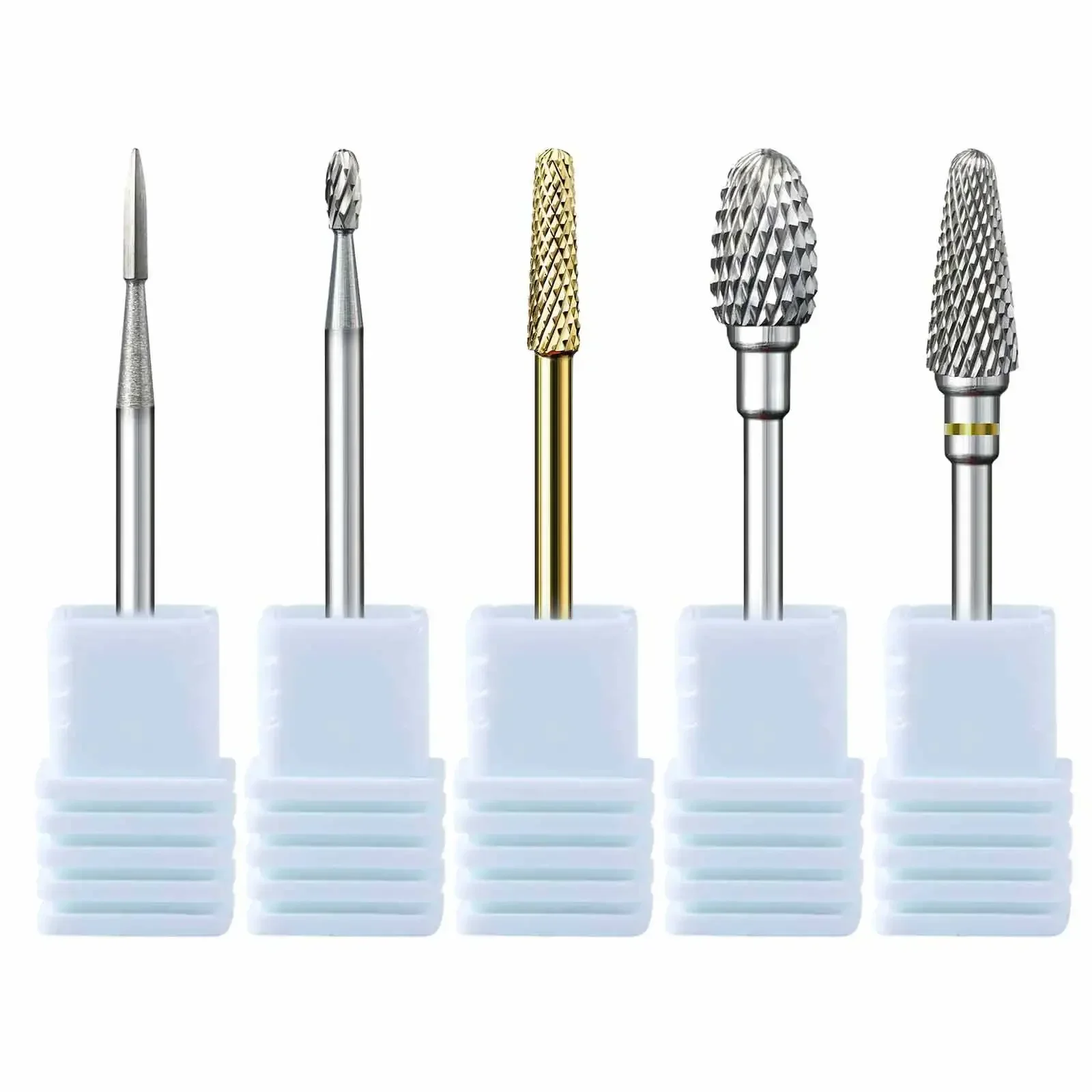 Trapano elettrico per strumenti per manicure e pedicure, punta per trapano per unghie in ceramica al carburo di tungsteno Ruota punte per fresa per unghie