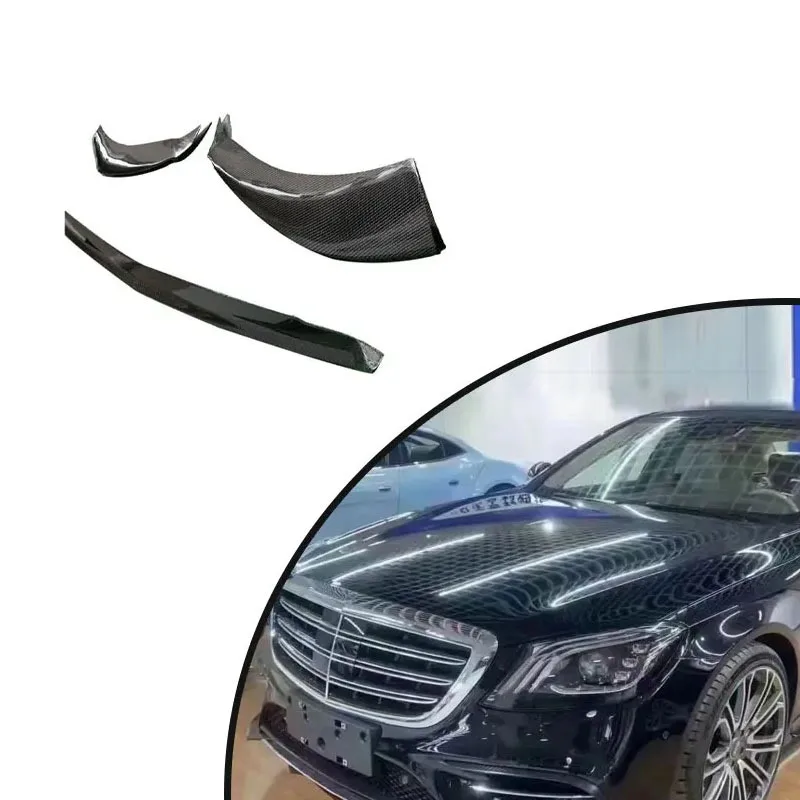 For 2018-22 Mercedes Benz W222 S450 Sport Carbon Fiber Front Lip Car Accessories