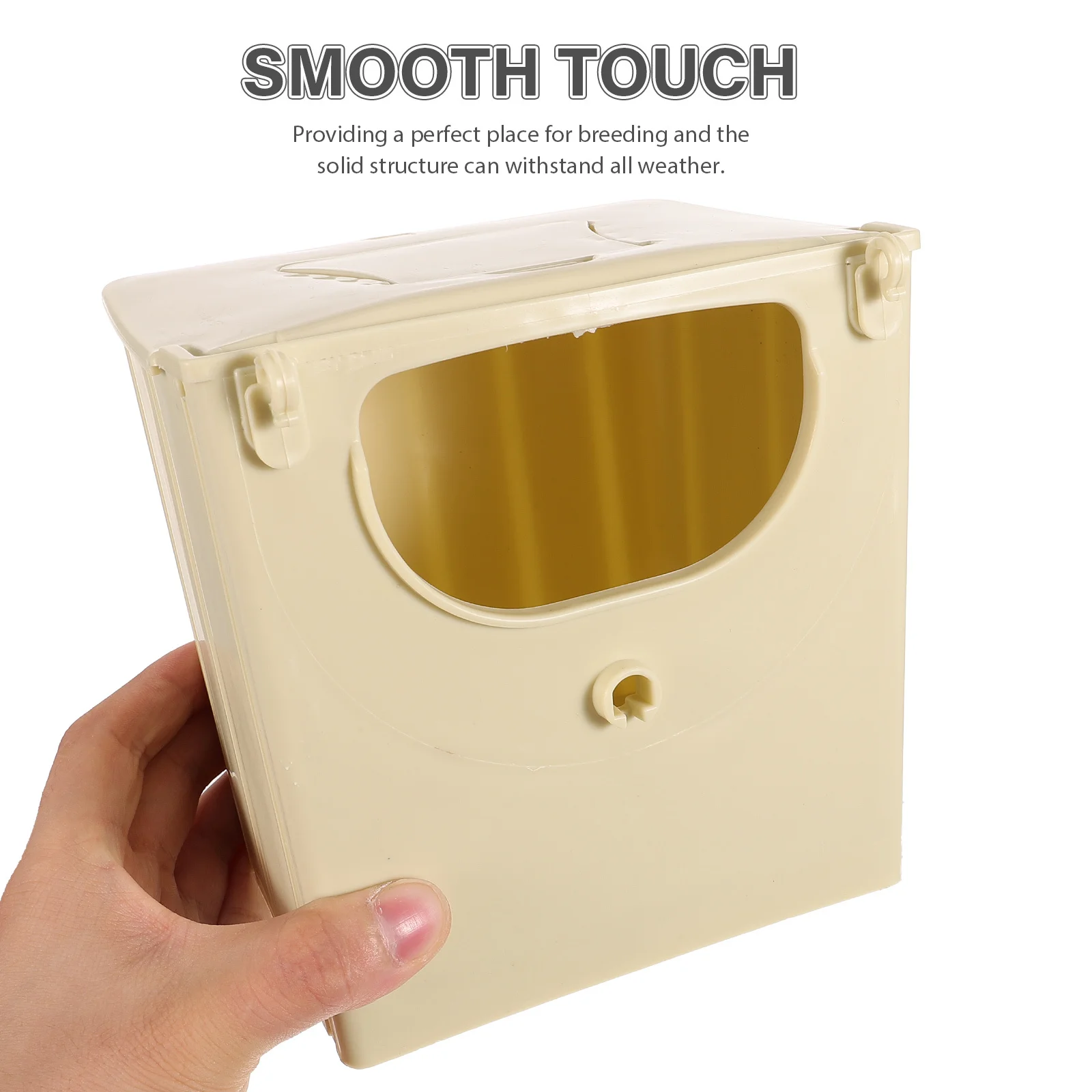 

4Pcs Bird Nesting Box Plastic Breeding House Parakeet Hatching Shelter Durable Easy Clean Garden Decor Nesting Box